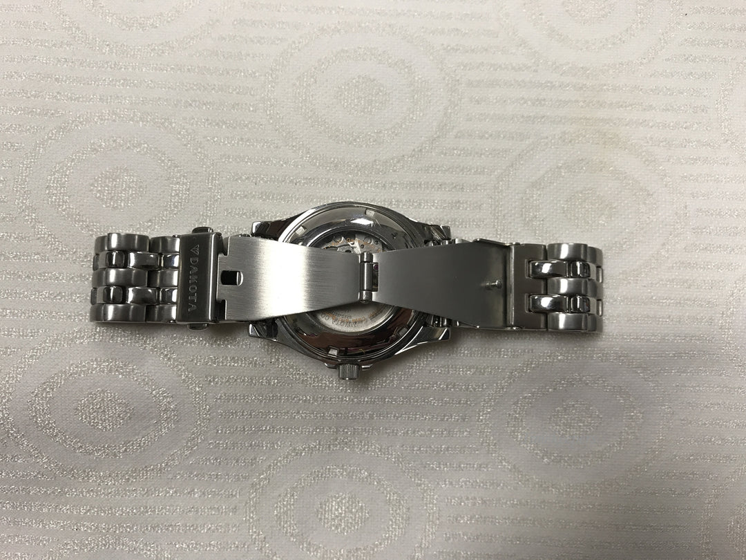 a107 Original Dakota Silver Tone 330 Feet 21 Jewels Automatic Men's Wrist Watch