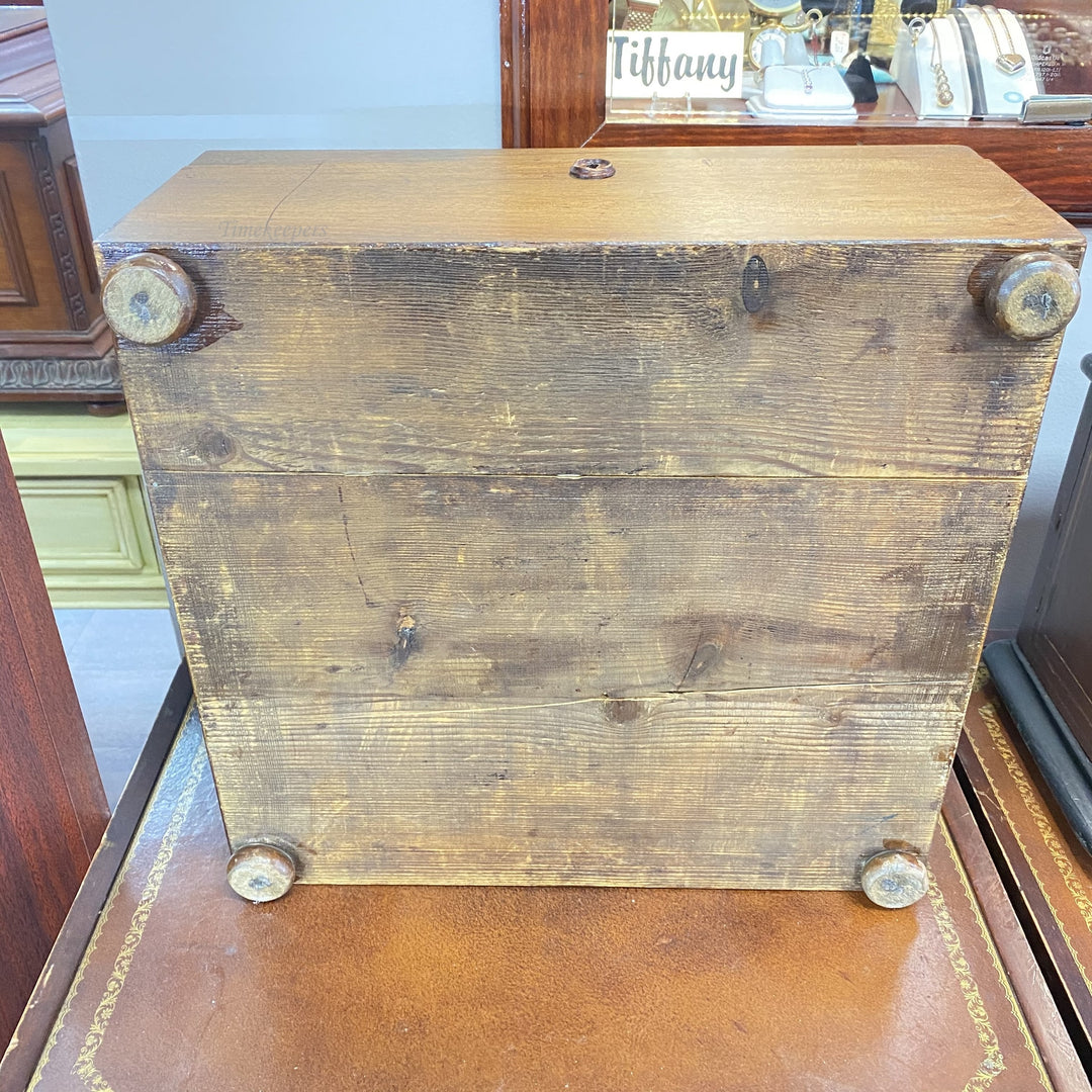 c106c Antique 1890's Calliope Disc Playing Bells Musical Box Working Condition