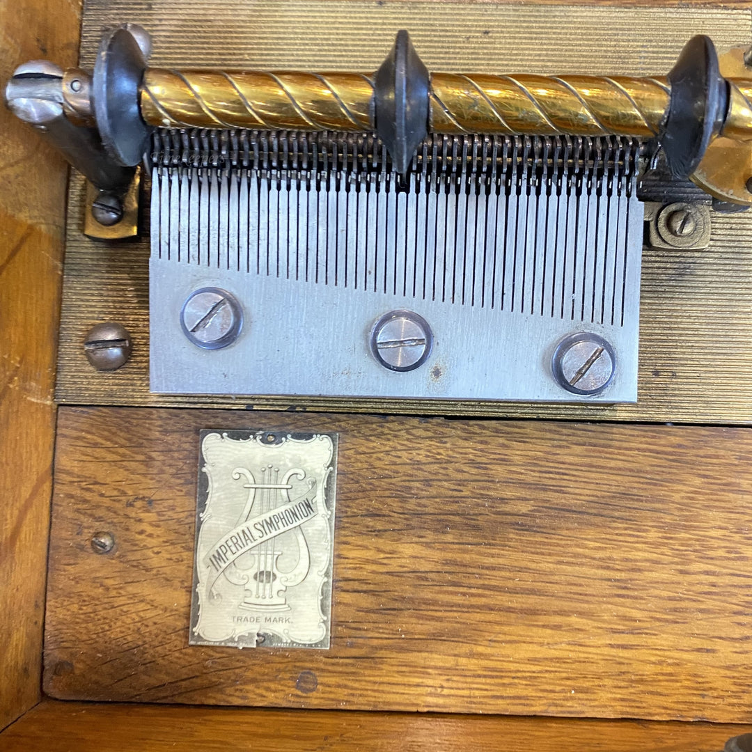c182 Antique 1900's Symphonion Disc Musical Box Working Condition Germany