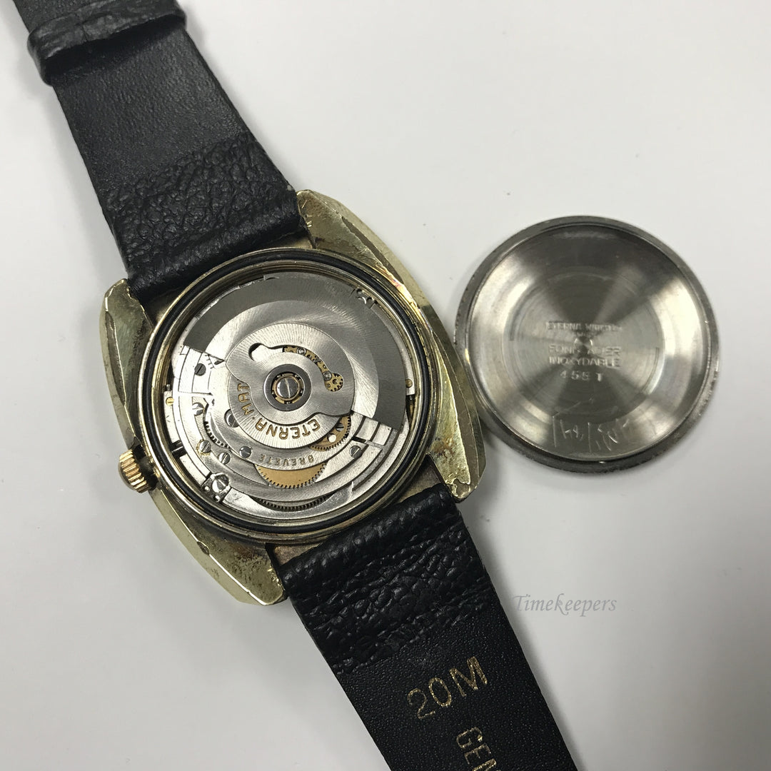d014 Vintage Original Eterna-matic 1000 Automatic Gold Tone Men's Wrist Watch