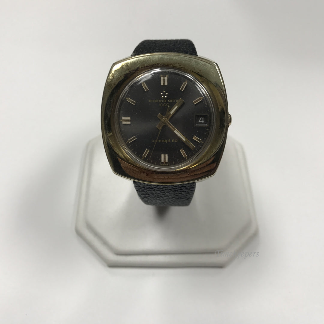 d014 Vintage Original Eterna-matic 1000 Automatic Gold Tone Men's Wrist Watch