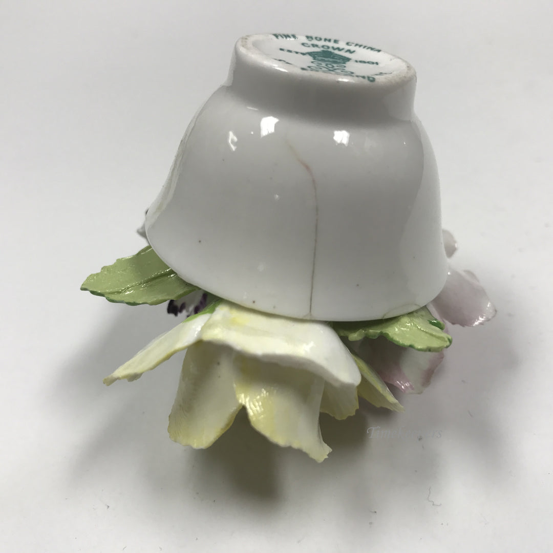 d203 Vintage Royal Adderley Floral Fine Bone China Crown England Flower Pot
