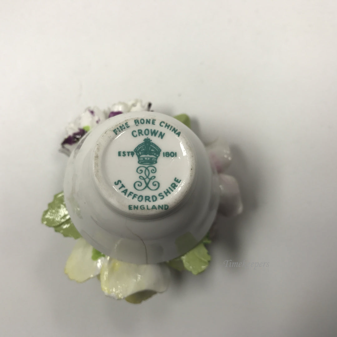 d203 Vintage Royal Adderley Floral Fine Bone China Crown England Flower Pot