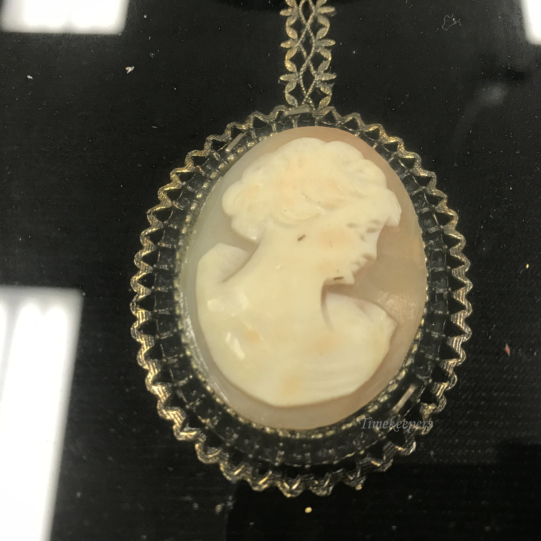 d212 Vintage Wall Art Framed Hanging Brooch Genuine Hand Carved Carnelian Cameo