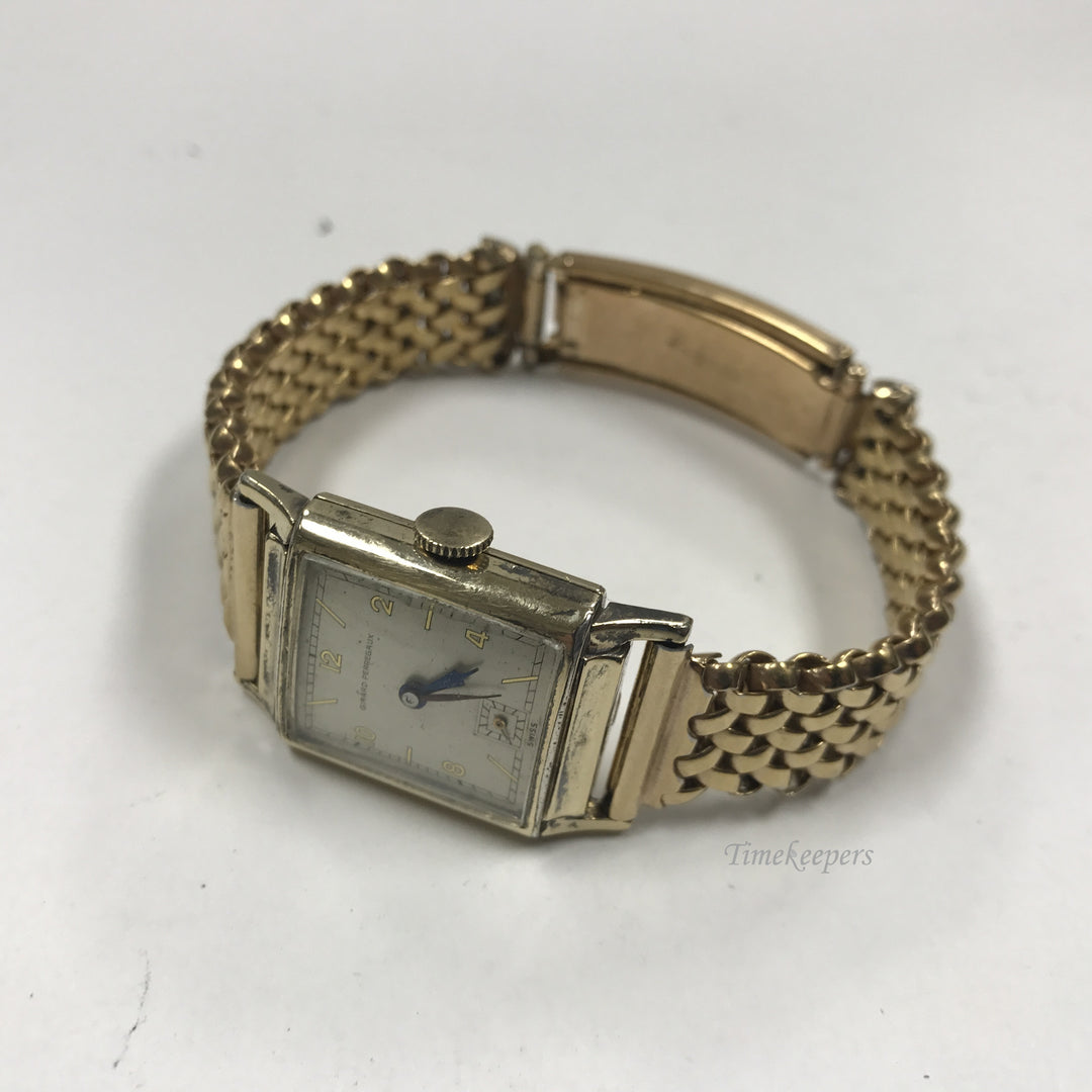 d214 Vintage Original Girard Perregaux Swiss 10K Gold Filled Elegant Wrist Watch