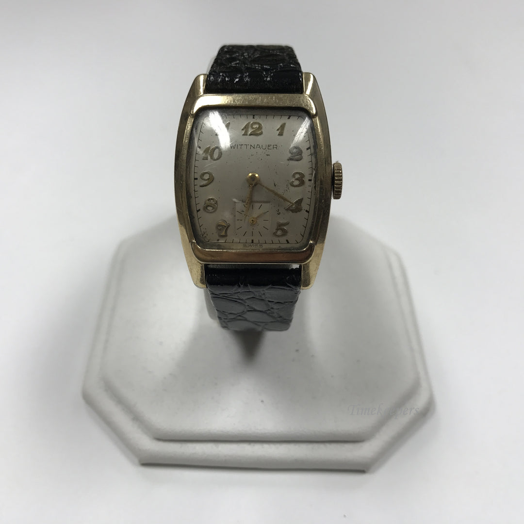 d238 Original Vintage Wittnauer Swiss 10K Gold Filled Steel Back 17J Wrist Watch