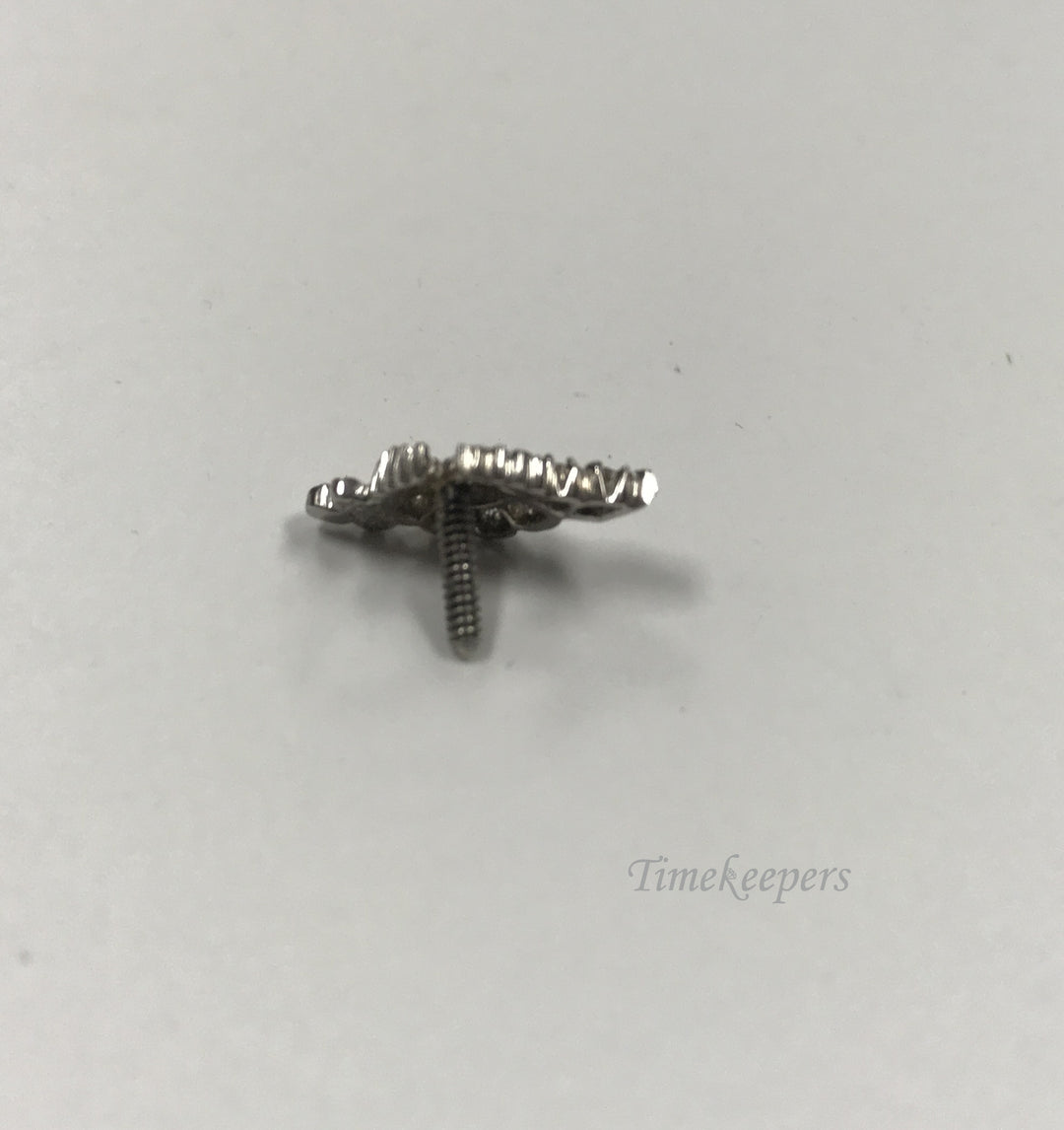d261 Vintage Authentic 14K White Gold (8) Diamonds Shriners Lapel pin or Hat Pin