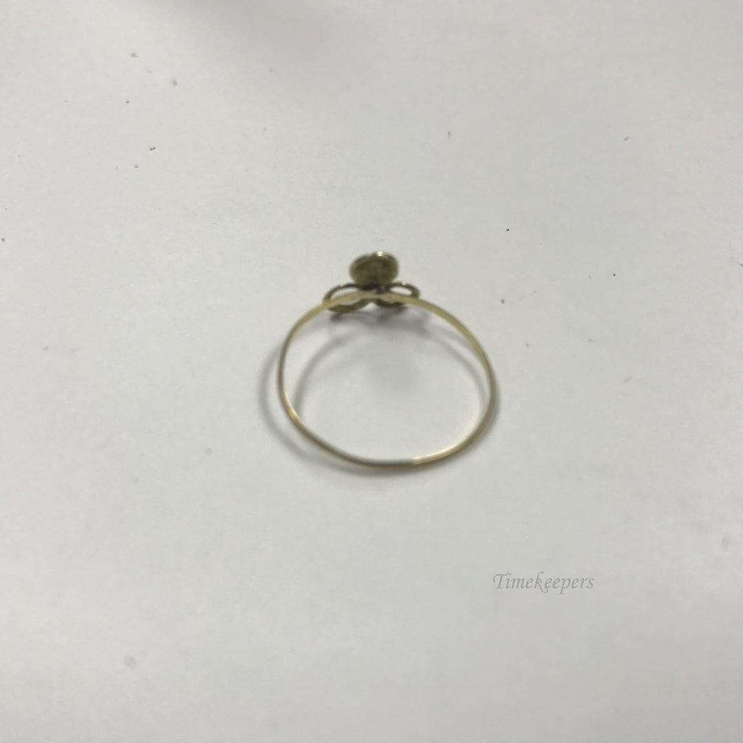 d320 Vintage 3pc Set of 14K Yellow Gold Flower Ring & Earrings with Pink Stones