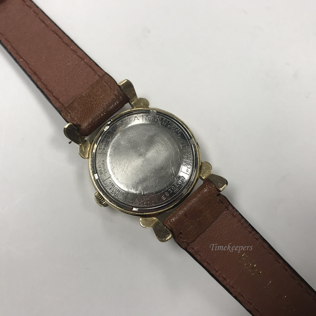 d325 Vintage Original Bulova 10K RGP Stainless Back Automatic Swiss Wrist Watch