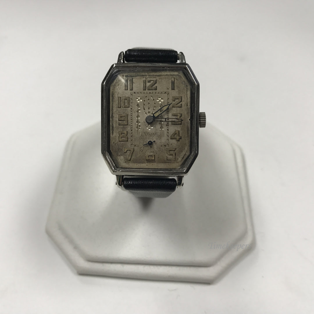 d328 Vintage Authentic Bedford Swiss 6J Silver Tone Mechanical Wrist Watch 2Adj