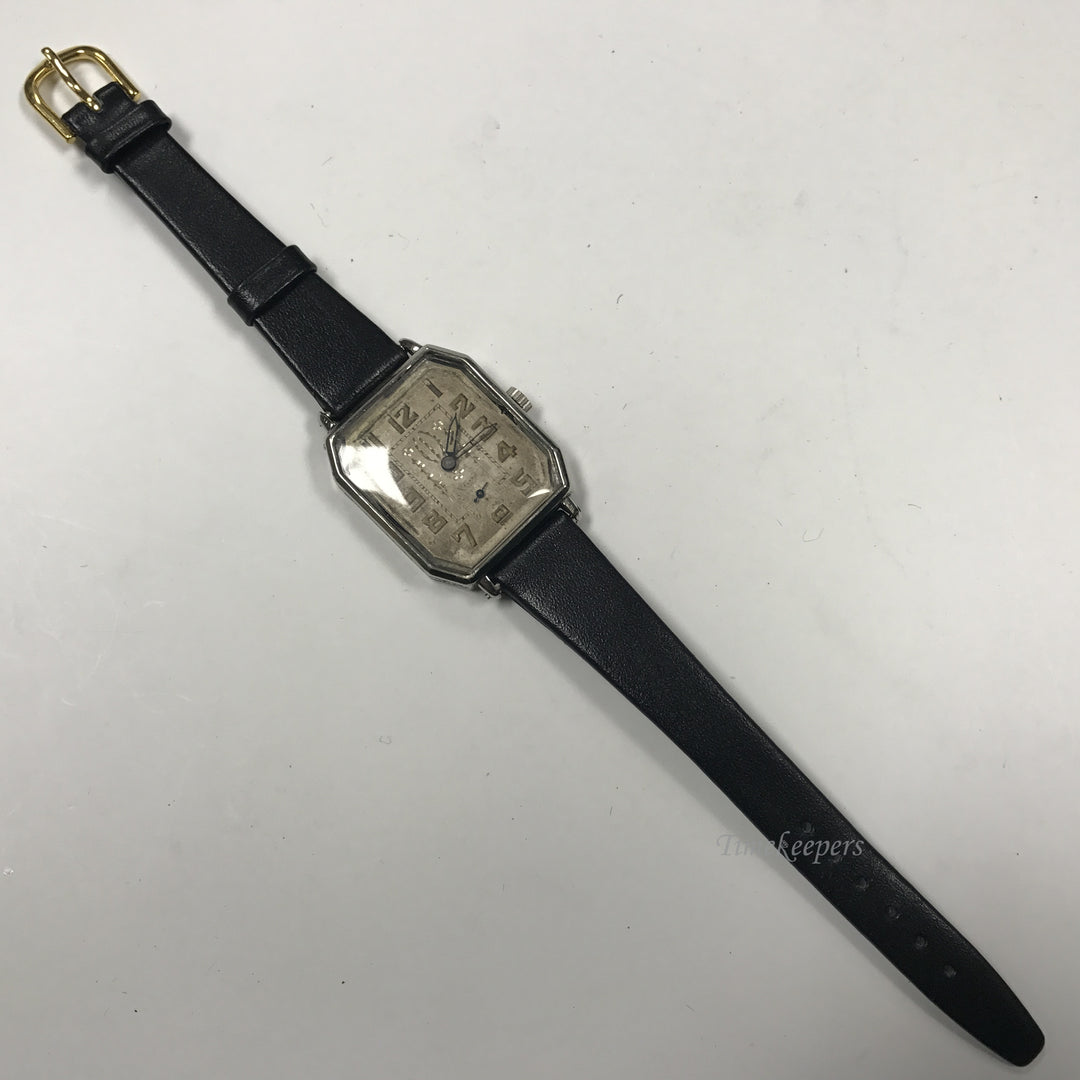 d328 Vintage Authentic Bedford Swiss 6J Silver Tone Mechanical Wrist Watch 2Adj