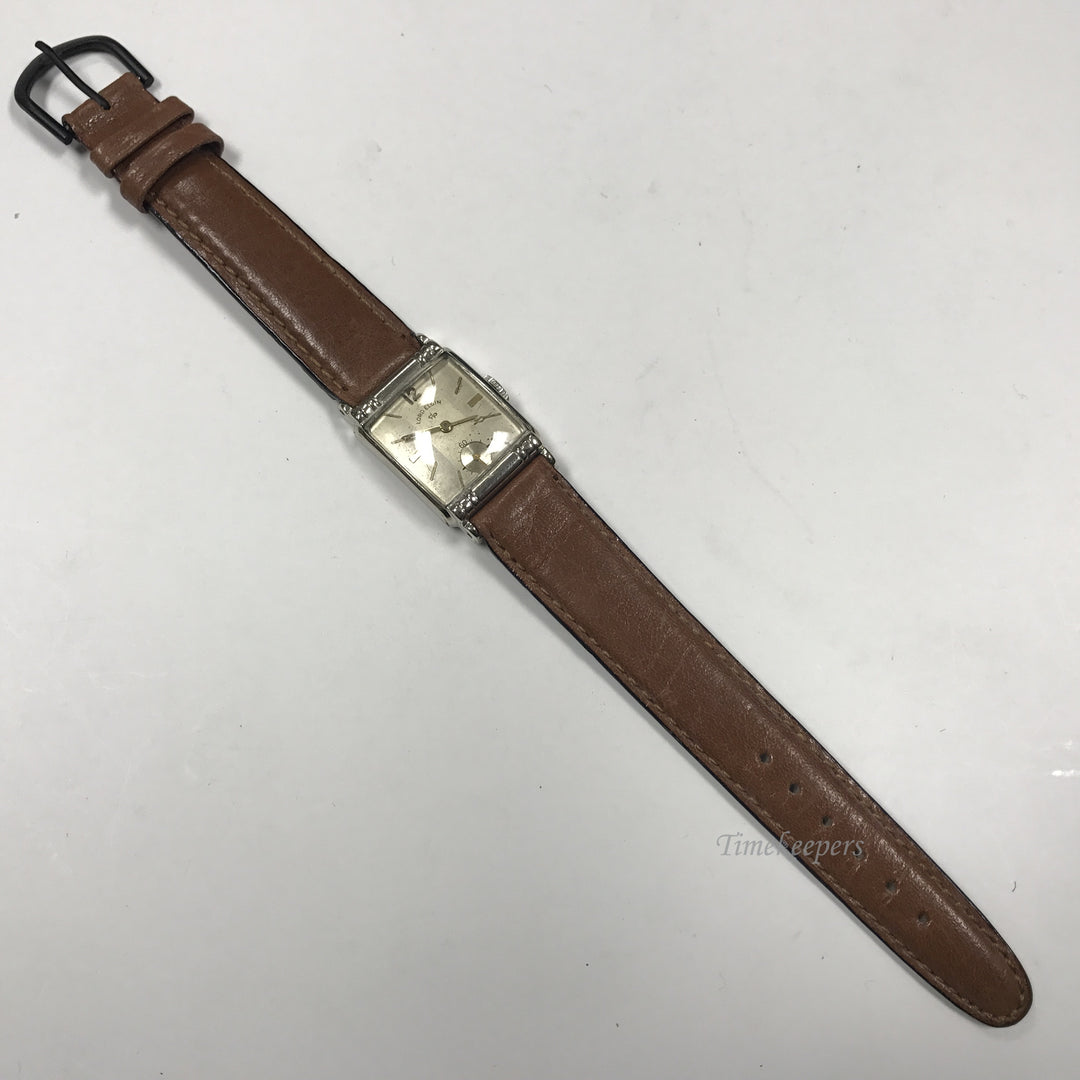 d330 Vintage Lord Elgin 10K RGP Bezel Stainless Steel Mechanical Wrist Watch
