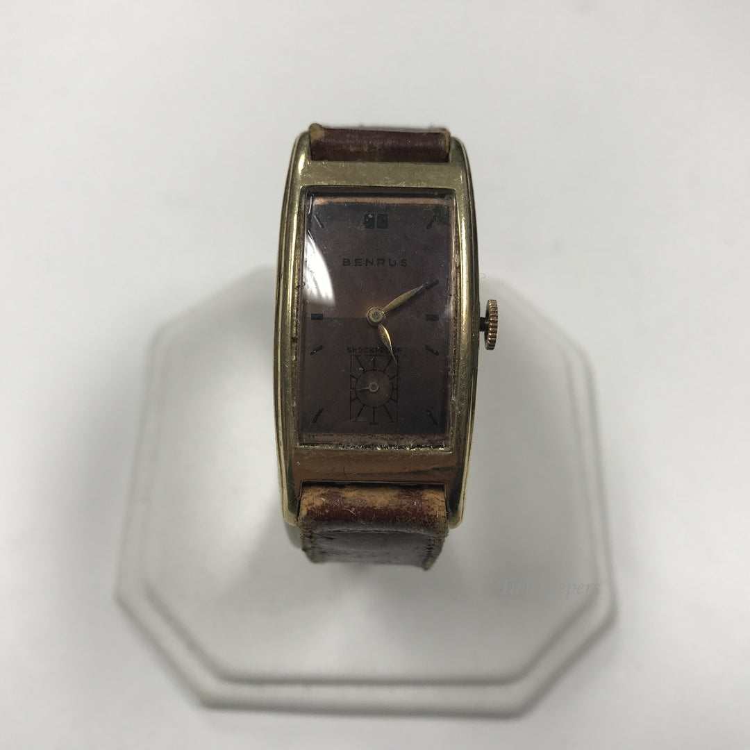 d332 Vintage Benrus 834 10K Gold Filled 17 Jewels Mechanical Wrist Watch