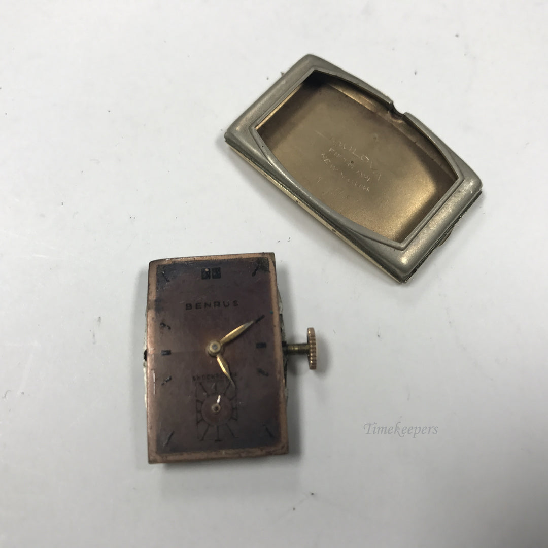 d332 Vintage Benrus 834 10K Gold Filled 17 Jewels Mechanical Wrist Watch