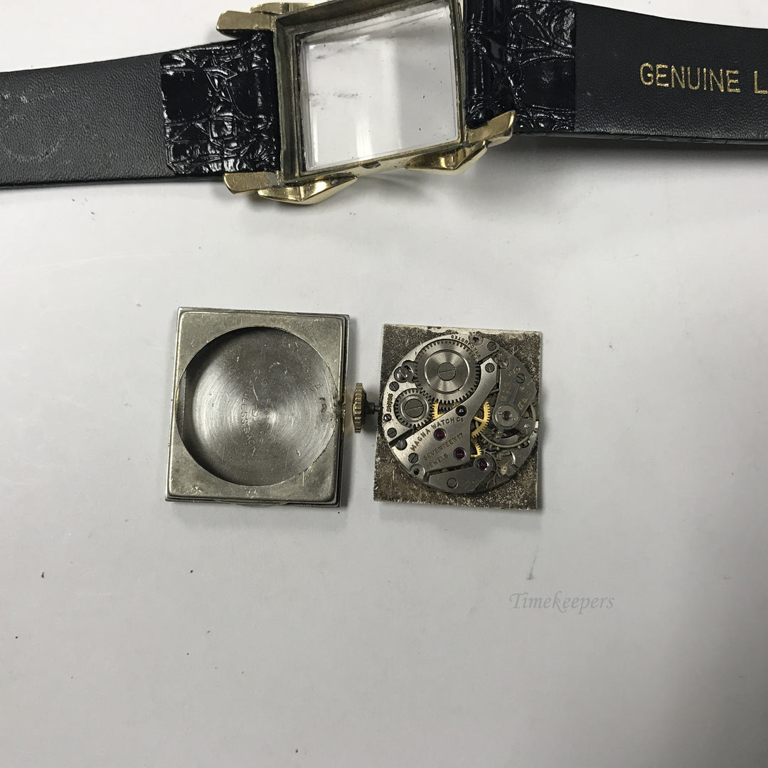 d346 Vintage Swiss Clarin 17Jewels Gold Tone Mechanical Men's Wrist Watch