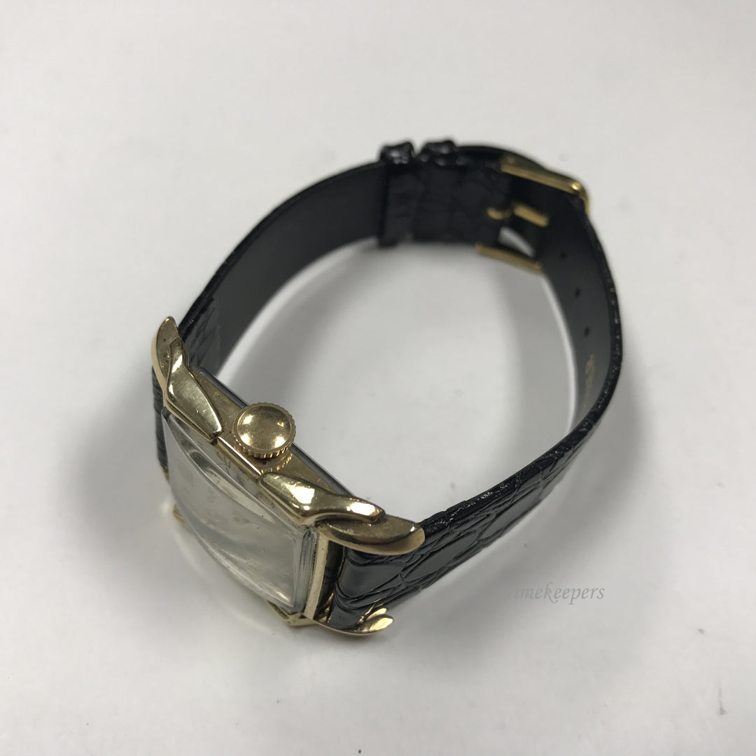 d346 Vintage Swiss Clarin 17Jewels Gold Tone Mechanical Men's Wrist Watch