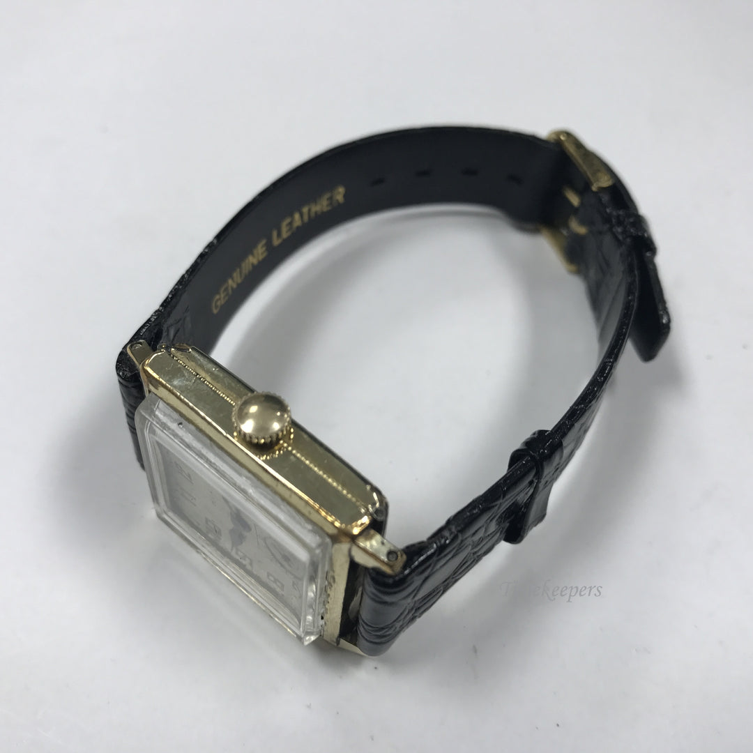 d349 Vintage Authentic Elgin Gold Tone Mechanical Men's Wrist Watch