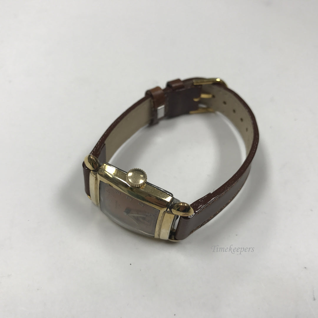 d355 Vintage Authentic Empire Swiss Gold Tone 7J Mechanical Men's Wrist Watch