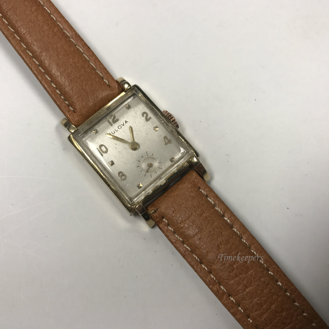 d359 Vintage Bulova USA 17Jewels 10K Gold Filled Mechanical Men's Wrist Watch