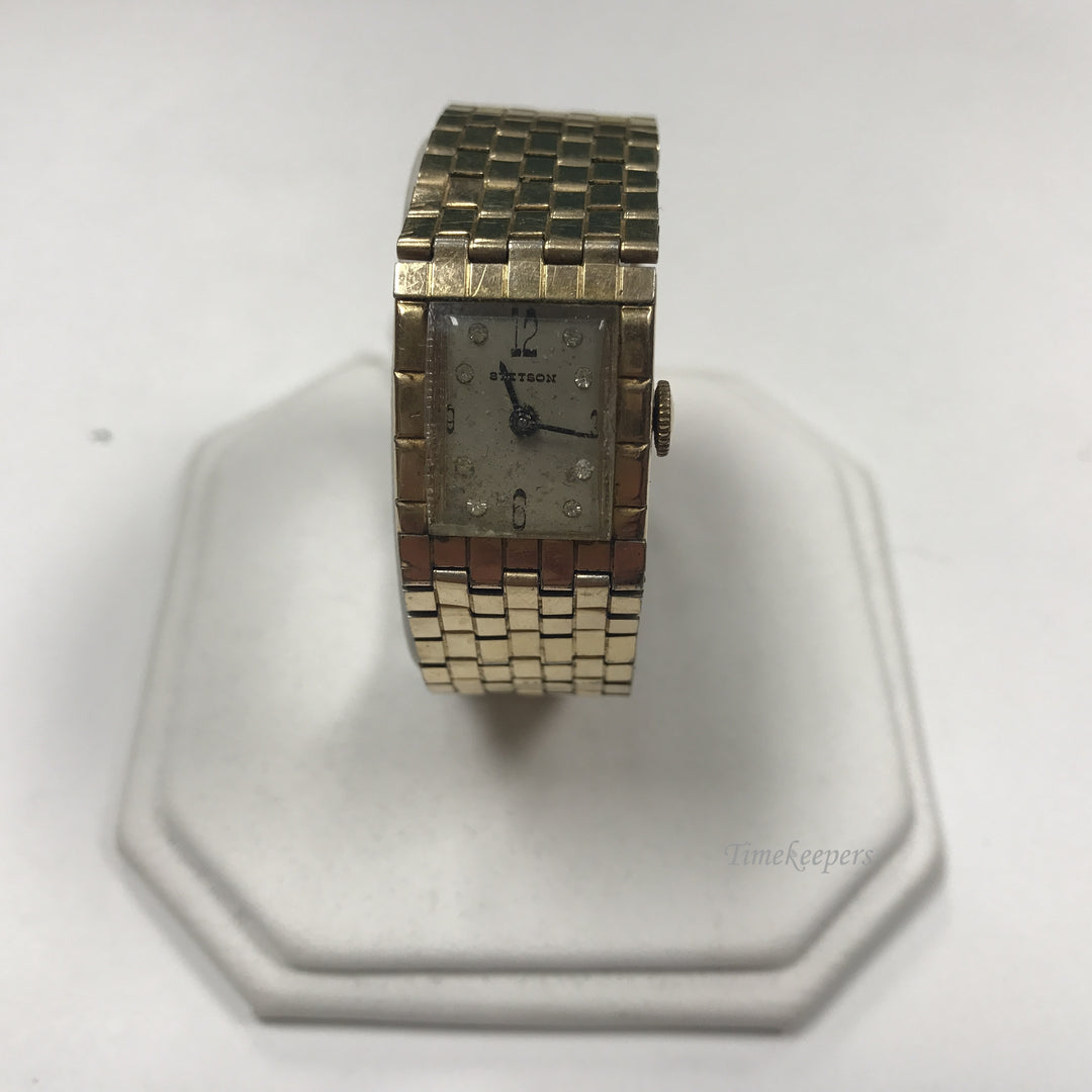 d404 Vintage Original Stetson 12K RGP Gold Tone Mechanical 17J Wrist Watch