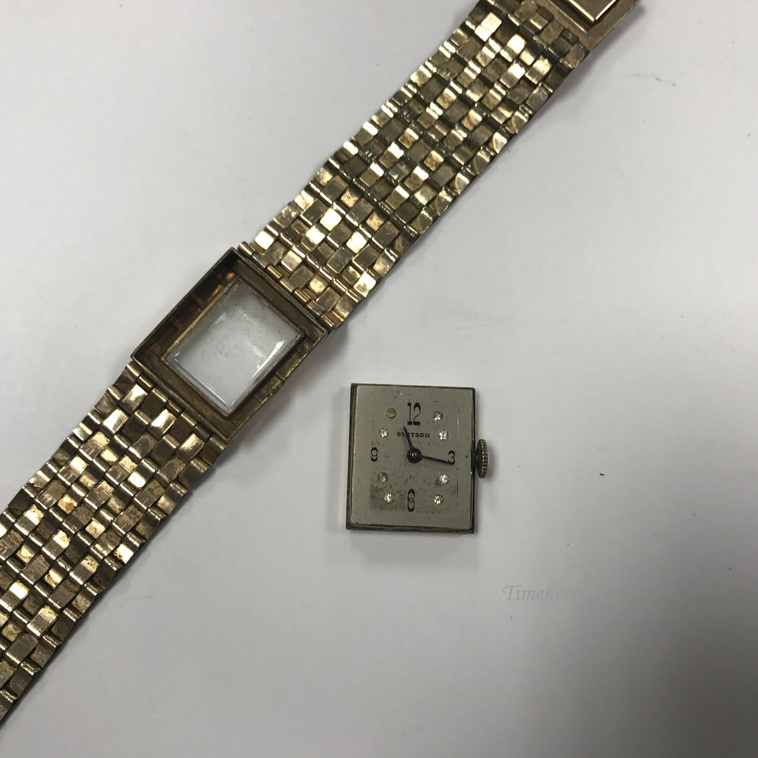 d404 Vintage Original Stetson 12K RGP Gold Tone Mechanical 17J Wrist Watch