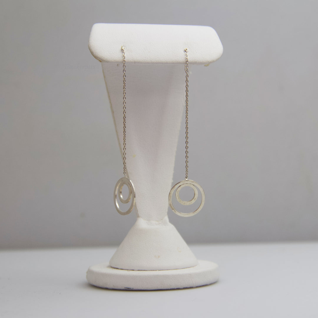 d517 Sterling Silver Drop Earrings