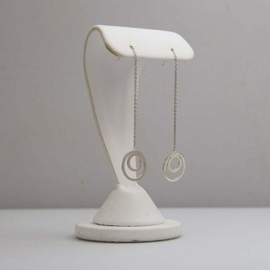 d517 Sterling Silver Drop Earrings