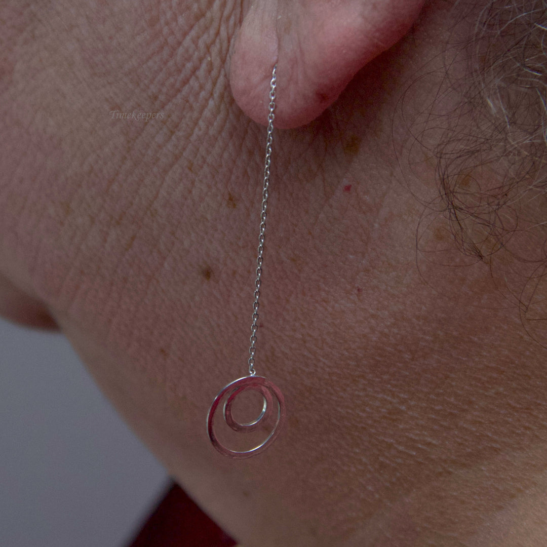 d517 Sterling Silver Drop Earrings