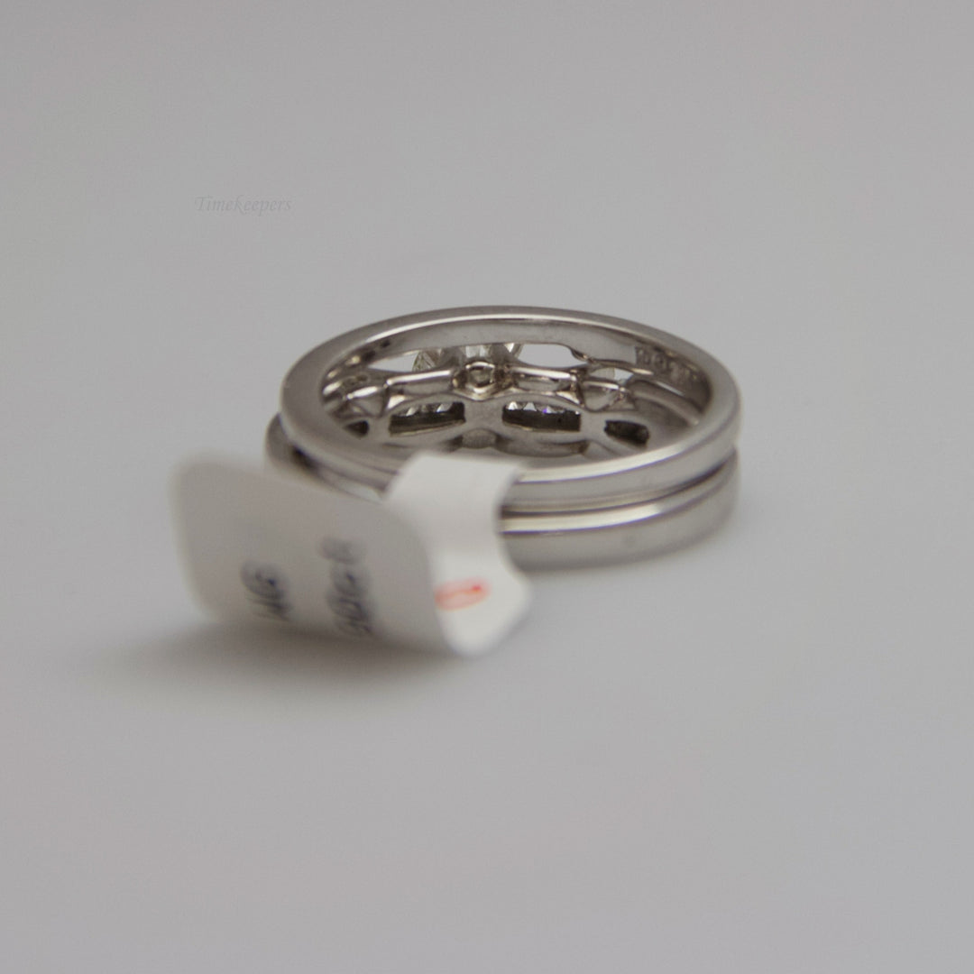 d540 Beautiful 18k White Gold Diamond Bridal Set