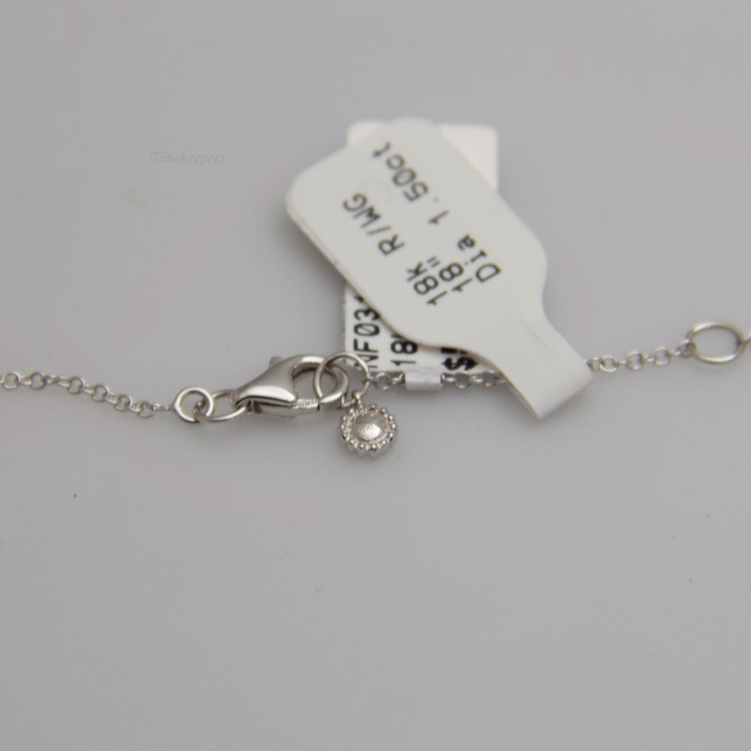 d542 18k Rose Gold &amp; White Gold Diamond Necklace