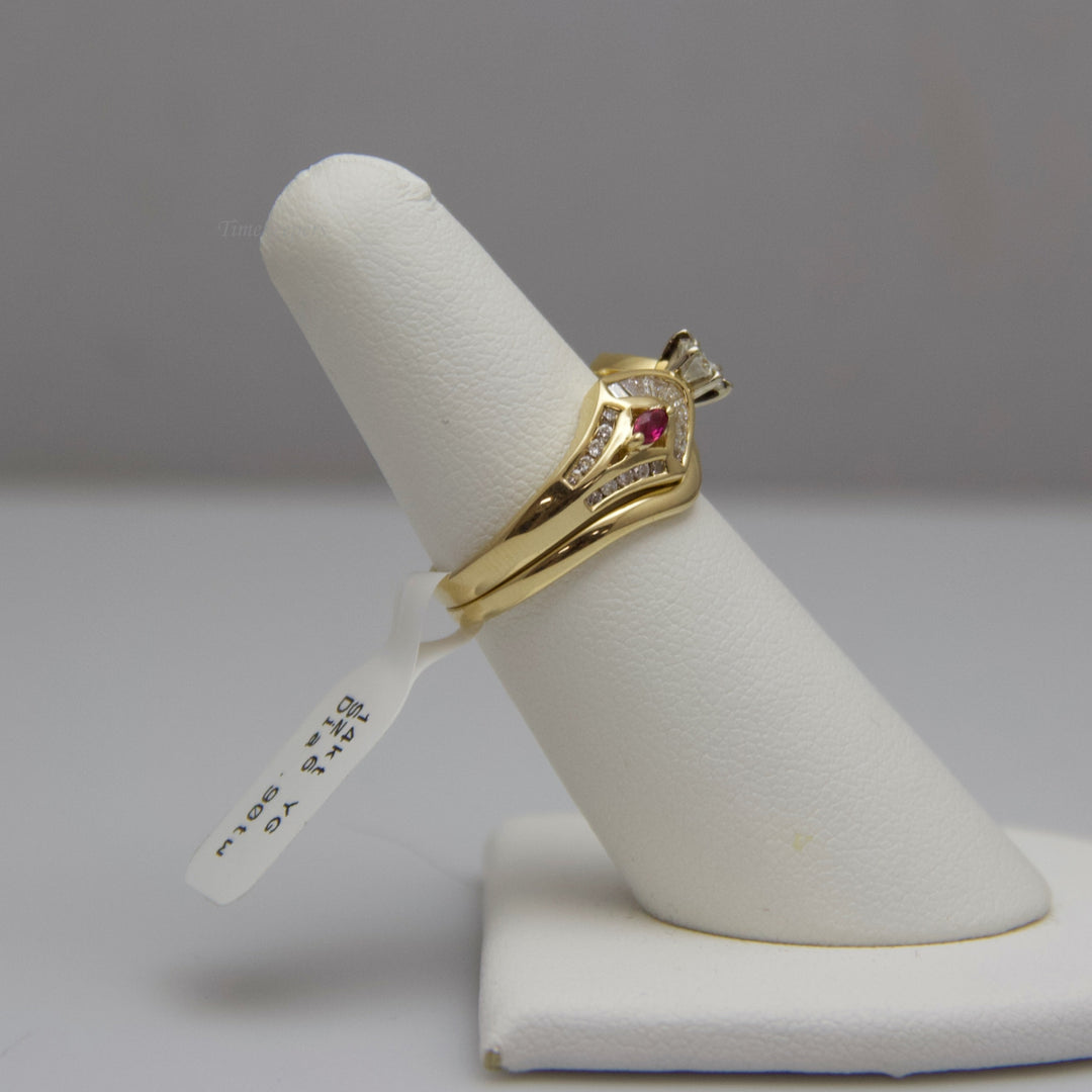 d551 14k Yellow Gold Diamond Ring