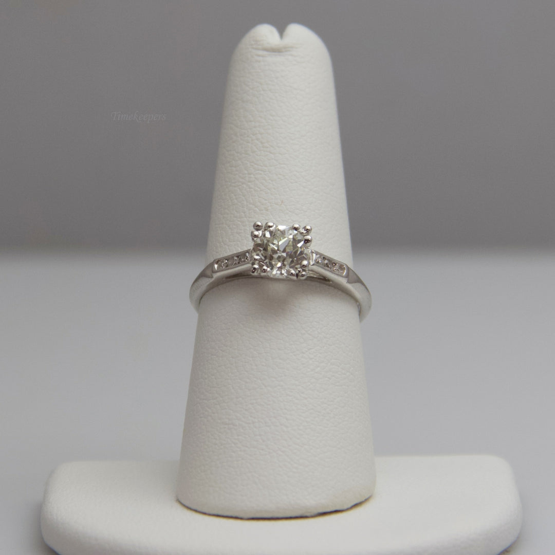 d603 14k White Gold Diamond Engagement Ring