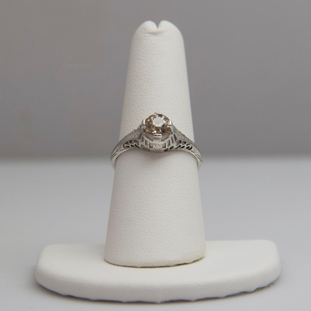 d606 18k White Gold Diamond Engagement Ring