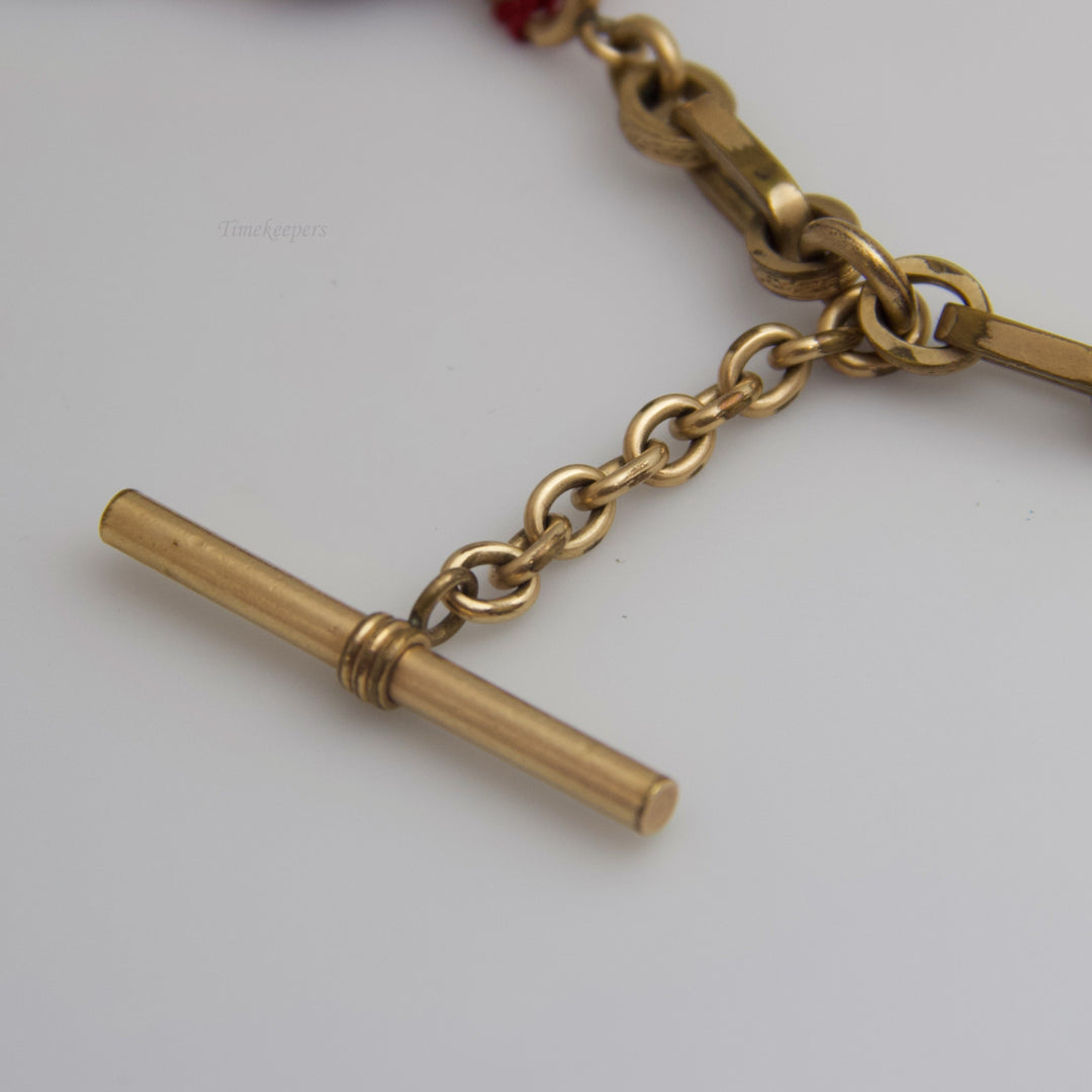 d613 Sophisticated 9k Yellow Gold &amp; Gold Filled Pocket Watch Chain