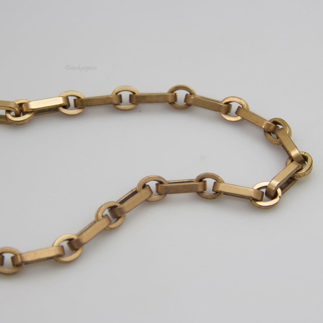 d613 Sophisticated 9k Yellow Gold &amp; Gold Filled Pocket Watch Chain