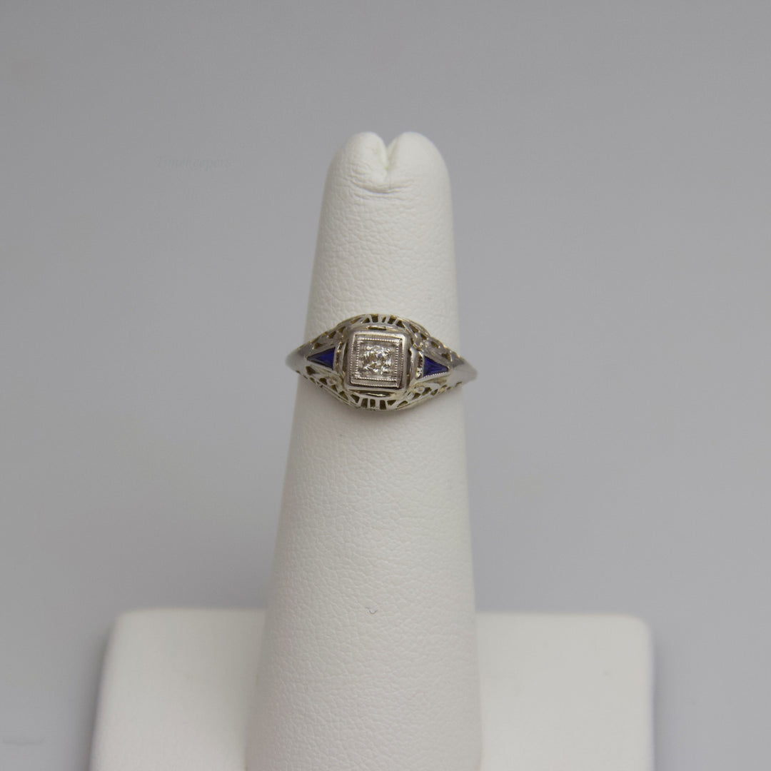 d633 Dazzling 14k White Gold Diamond Engagement Ring