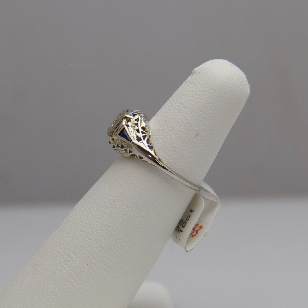 d633 Dazzling 14k White Gold Diamond Engagement Ring