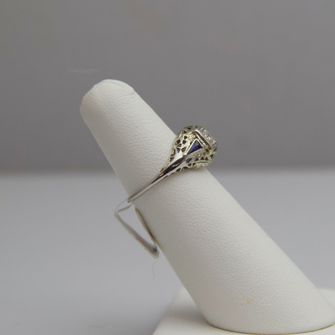 d633 Dazzling 14k White Gold Diamond Engagement Ring