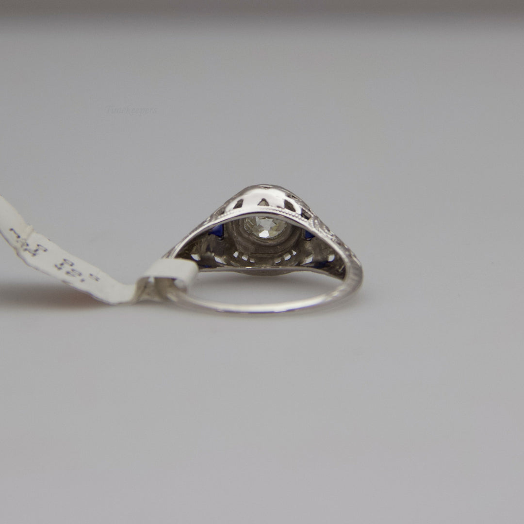 d643 Beautiful 14k White Gold Diamond Engagement Ring