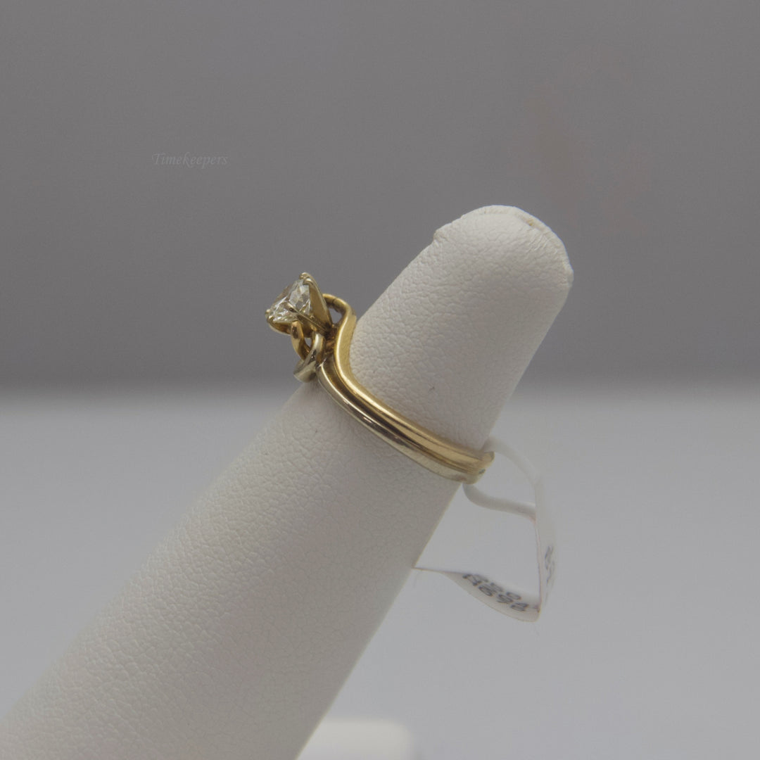 d661 Gorgeous 14k Yellow Gold Diamond Engagement Ring