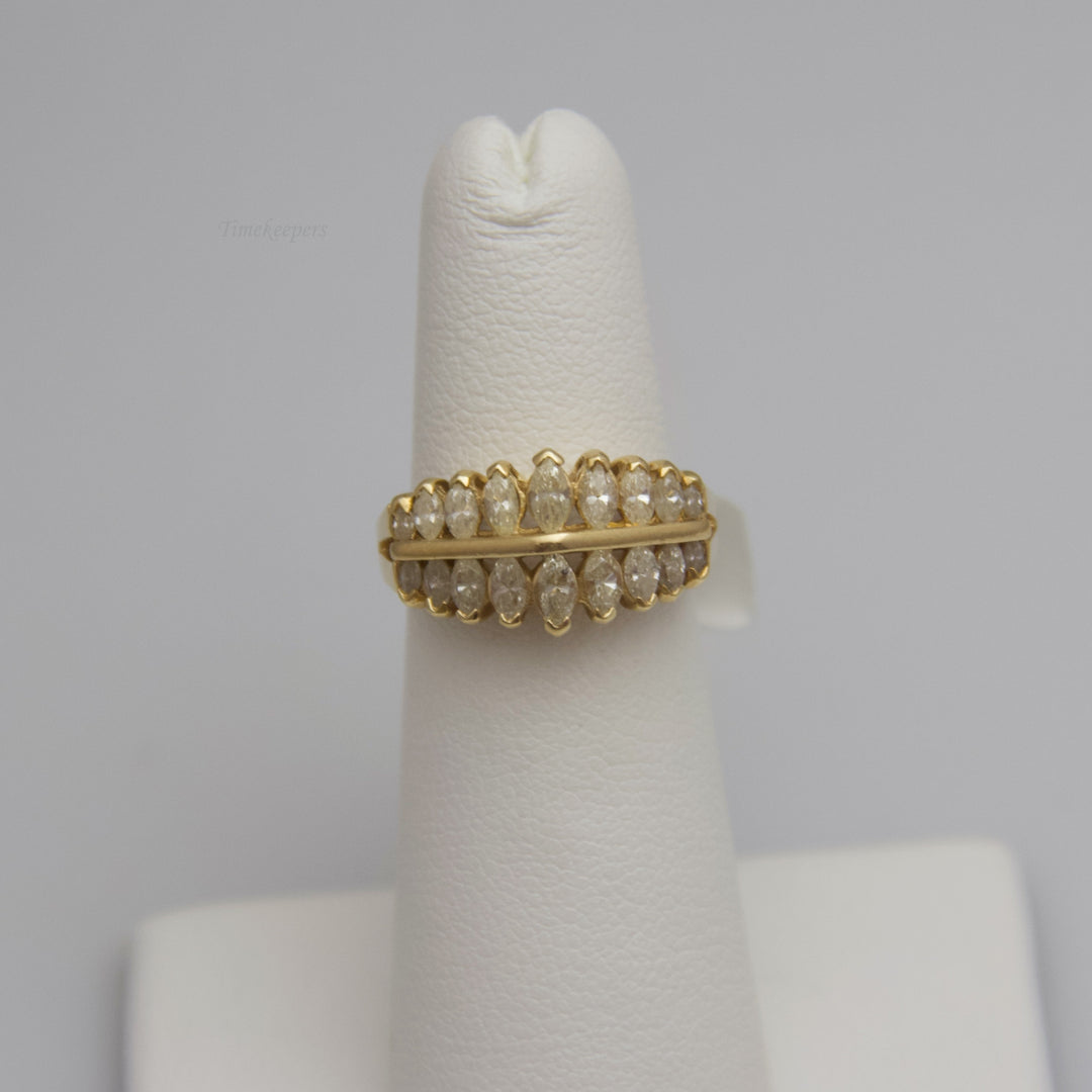 d662 14k Yellow Gold Diamond Ring
