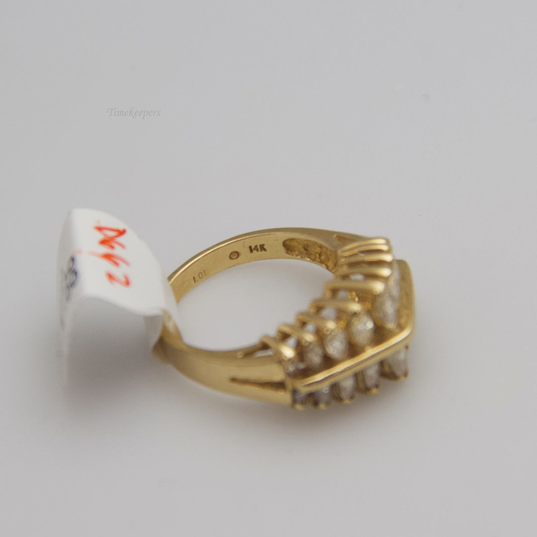 d662 14k Yellow Gold Diamond Ring
