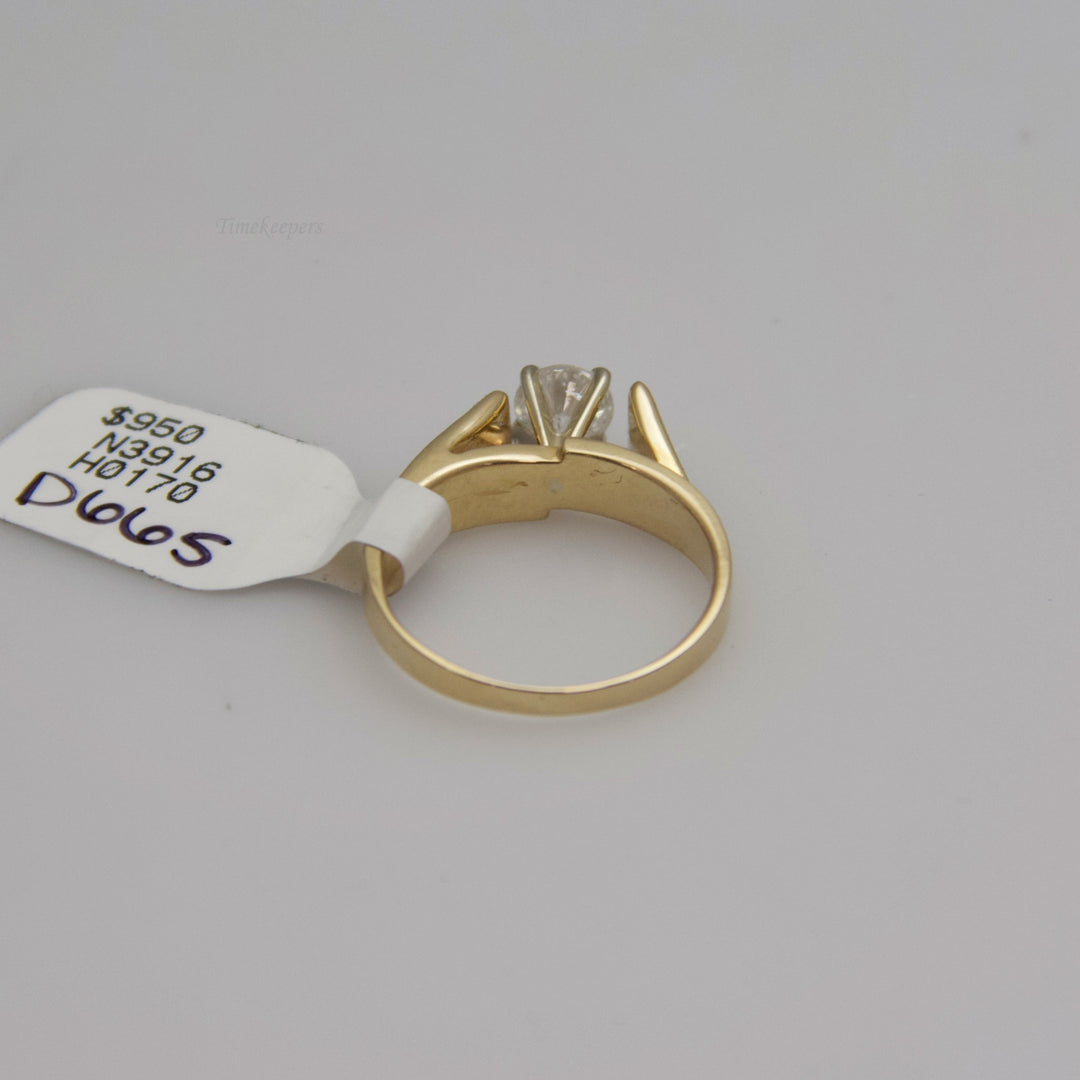 d665 Magnificent 14k Yellow Gold Diamond Engagement Ring