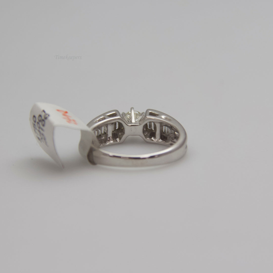 d672 Dainty 14k White Gold Diamond Engagement Ring