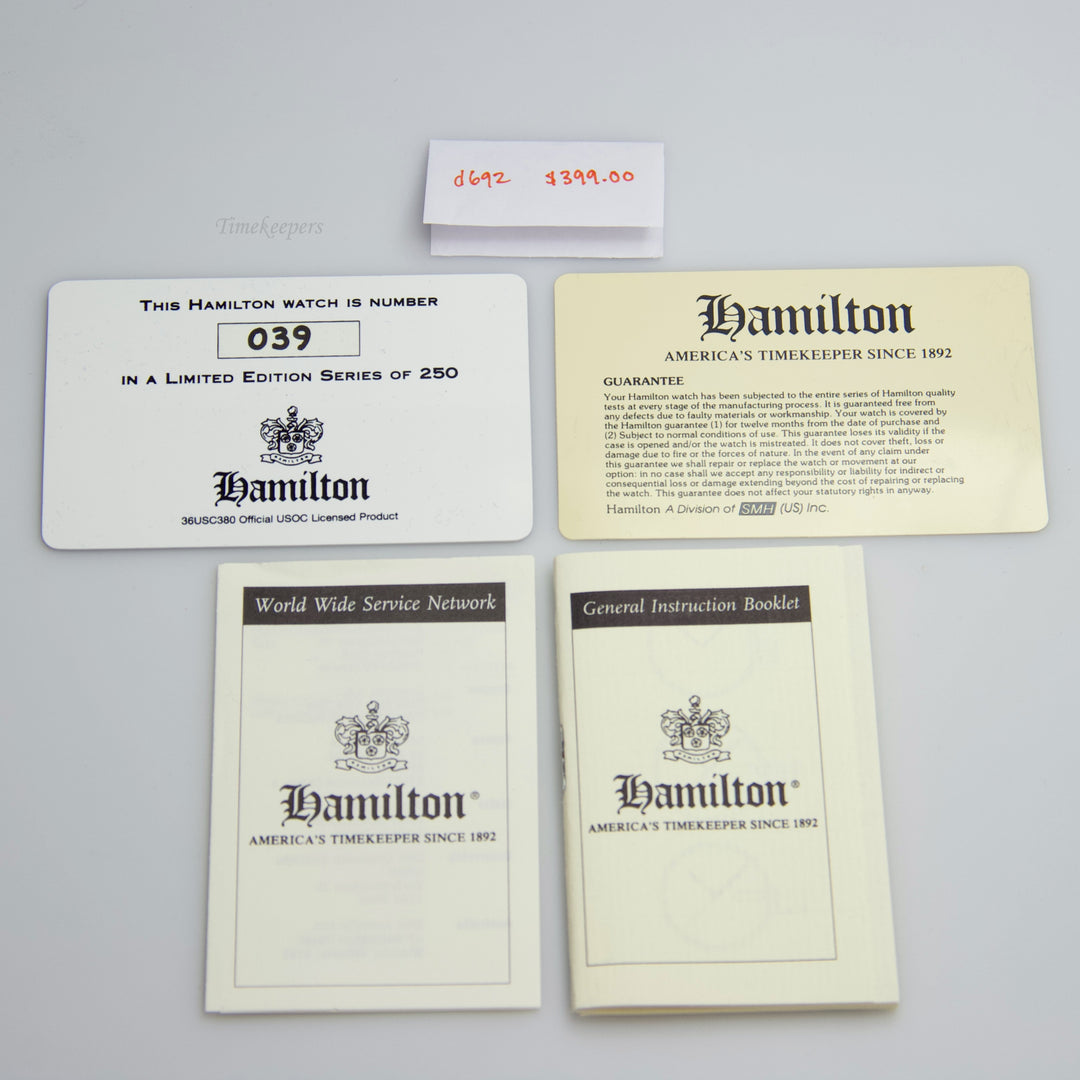 d692 Hamilton 1904 Olympic Team Saint Louis Watch