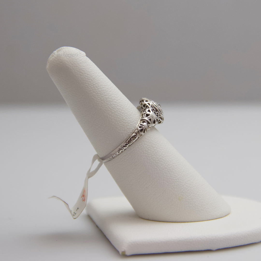 d730 Alluring 18k White Gold Diamond Engagement Ring