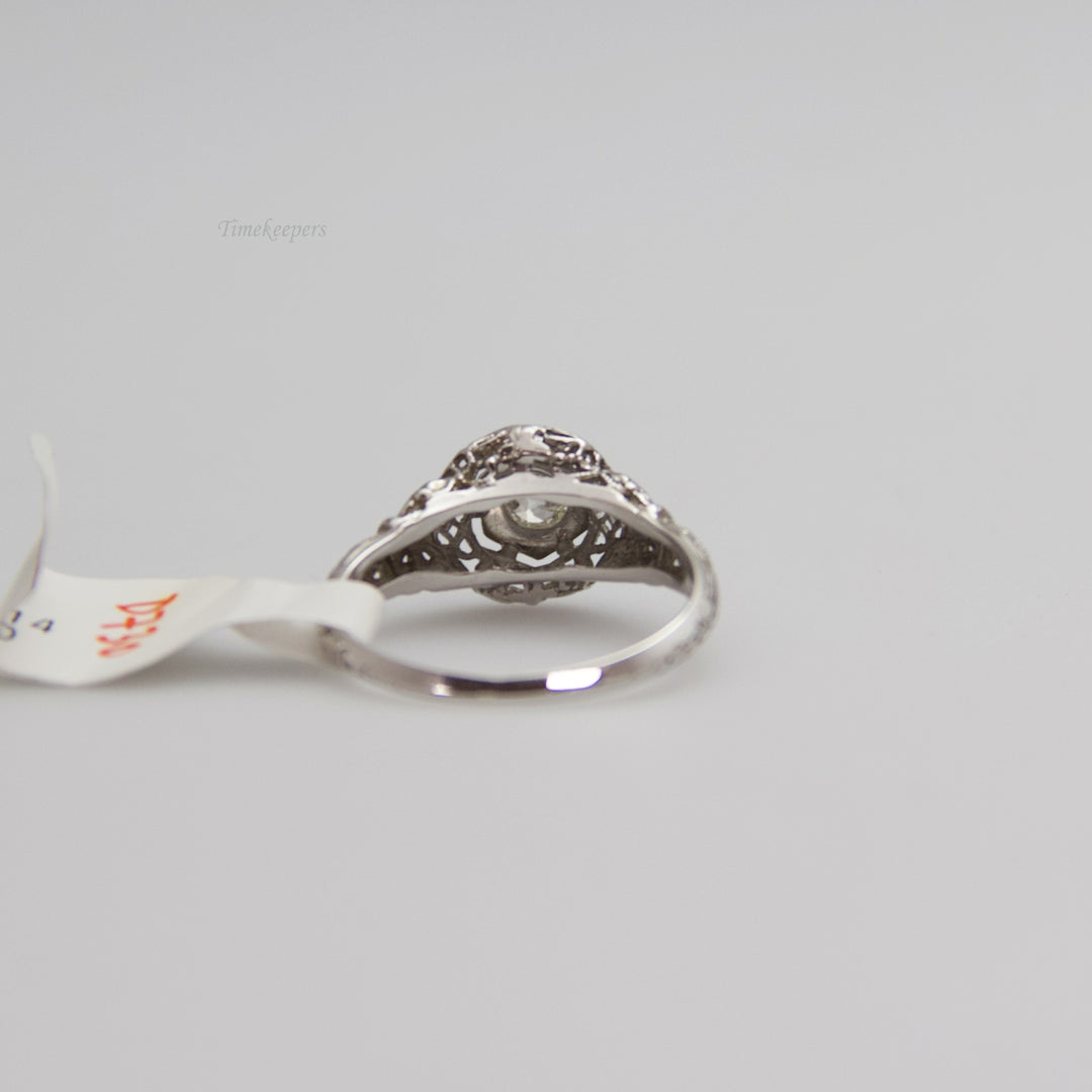 d730 Alluring 18k White Gold Diamond Engagement Ring