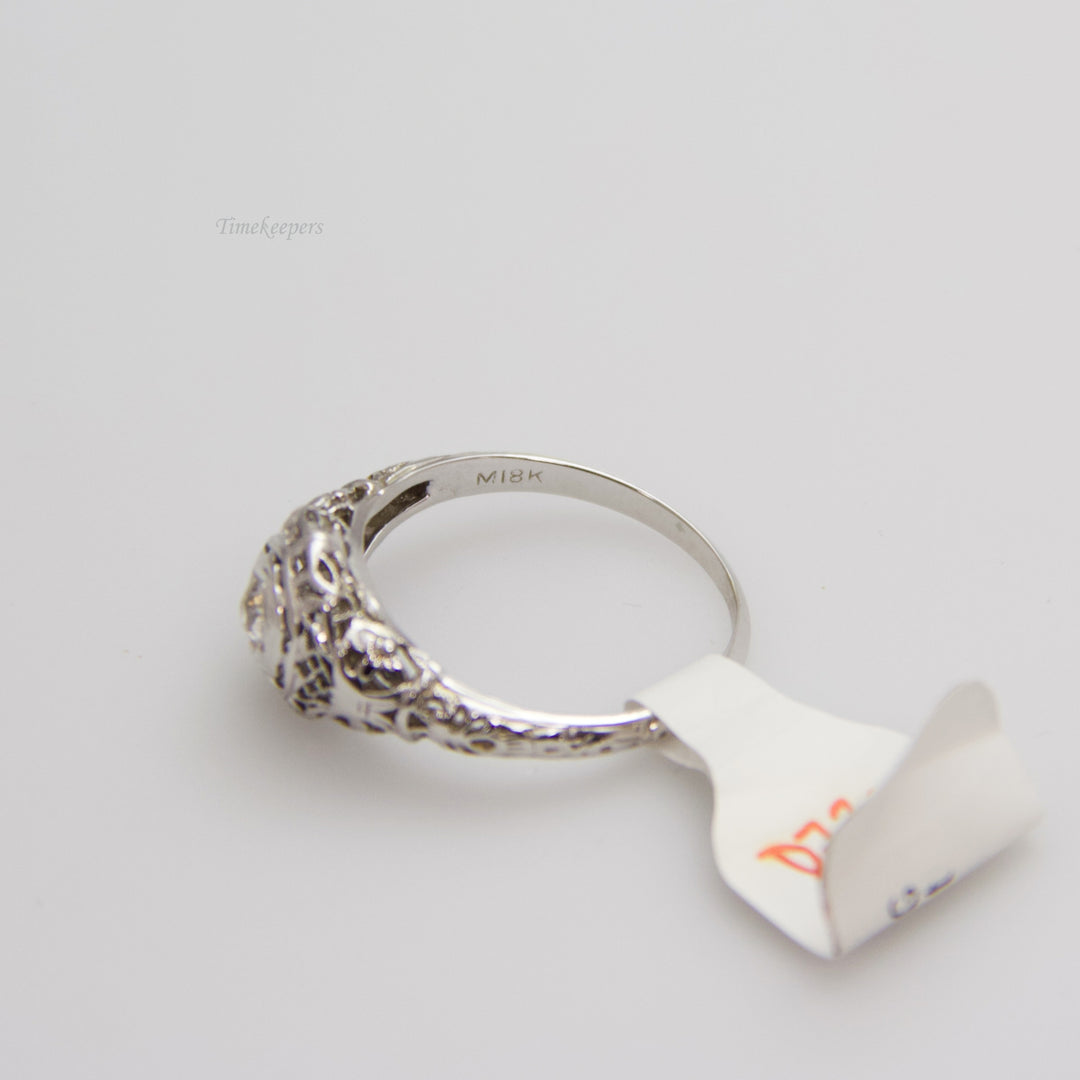 d730 Alluring 18k White Gold Diamond Engagement Ring