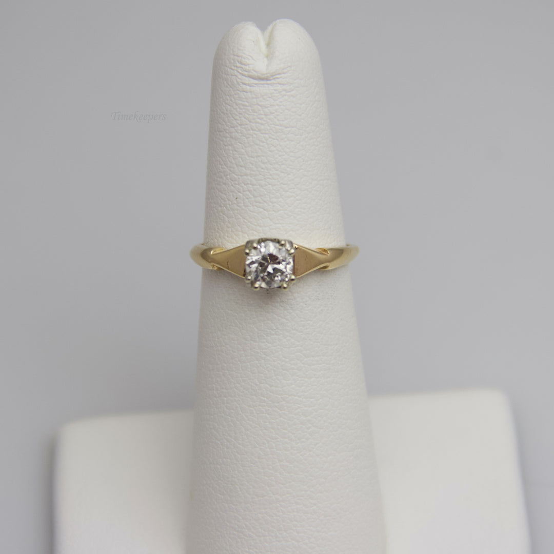 d740 Stunning 14k Yellow Gold Diamond Engagement Ring