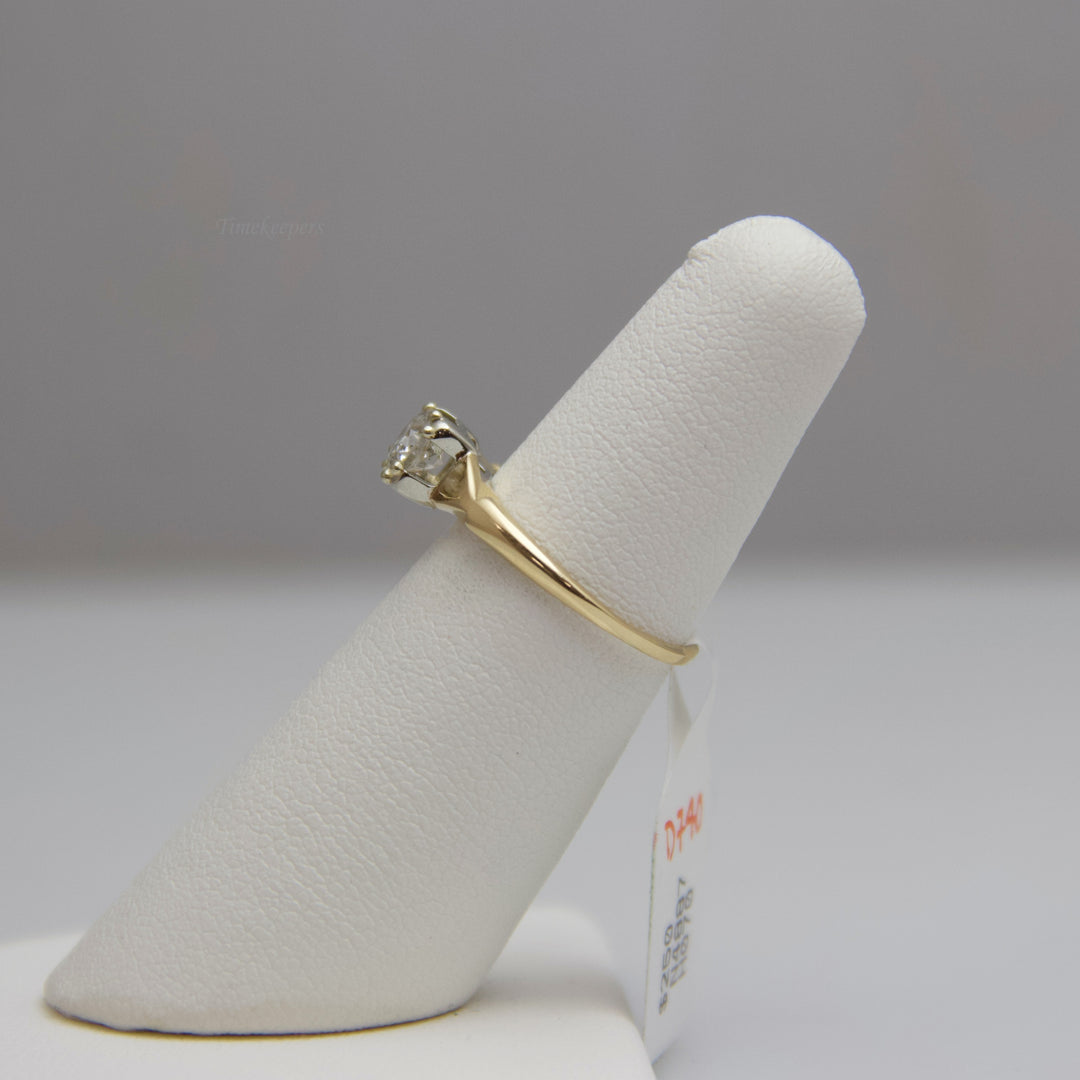 d740 Stunning 14k Yellow Gold Diamond Engagement Ring